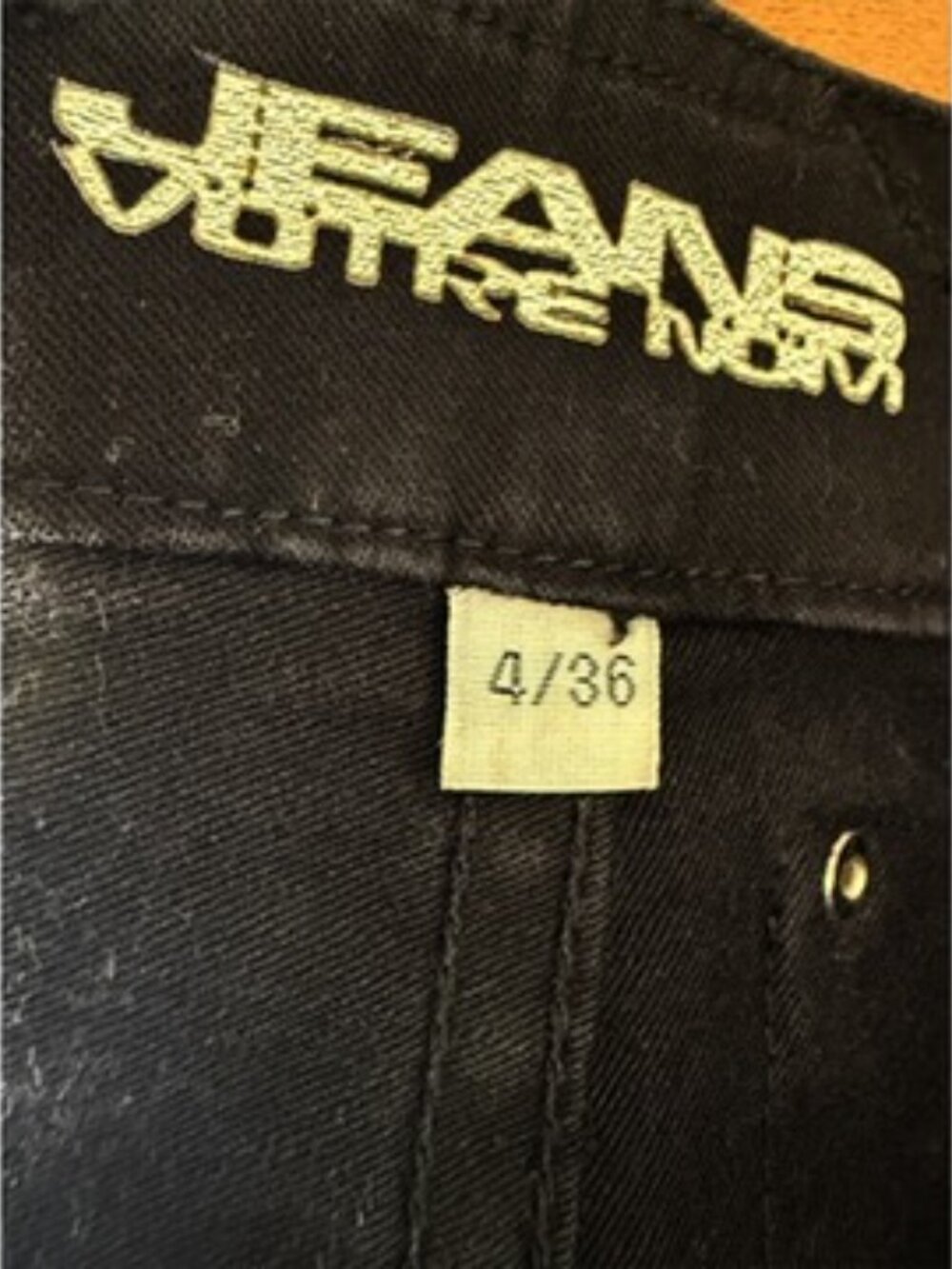 Y2K Votre Nom Black Rhinestone Low Rise Flare Jeans4/36 - Picture 9 of 12
